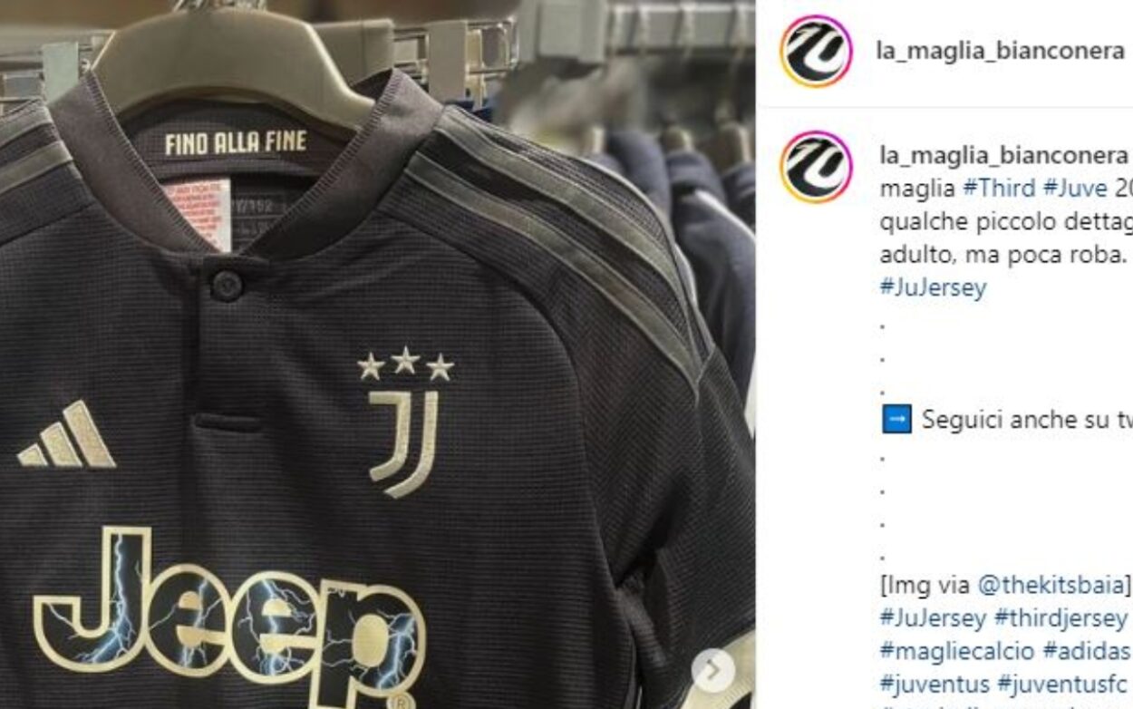 Juventus, le foto della terza maglia 2023/2024