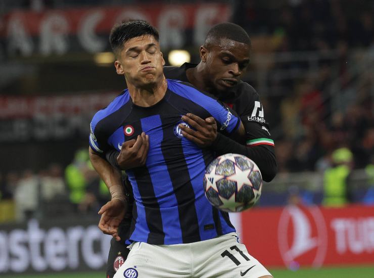 Correa con la maglia dell'Inter