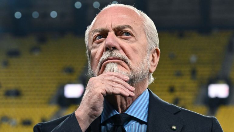 Il presidente del Napoli De Laurentiis