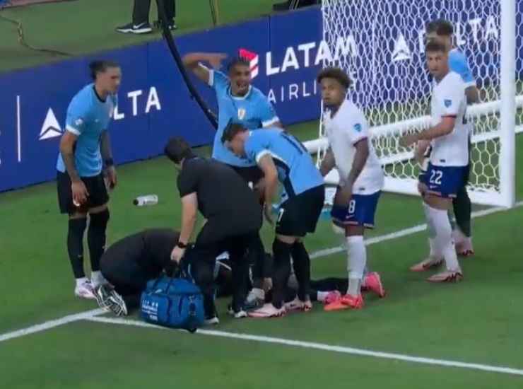 Uruguay, infortunio schock per un centrocampista