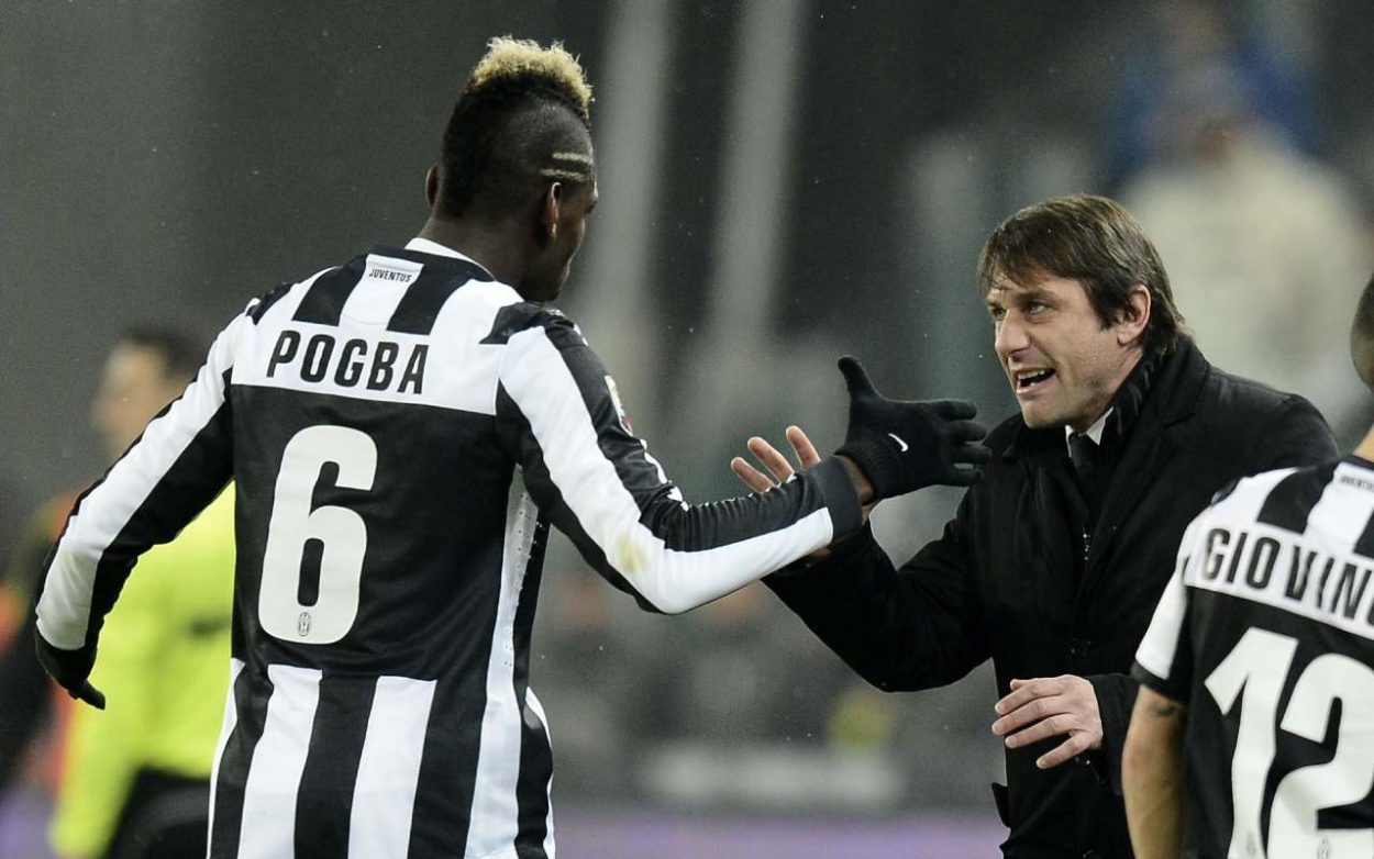 Conte e Pogba insieme ai tempi della Juve