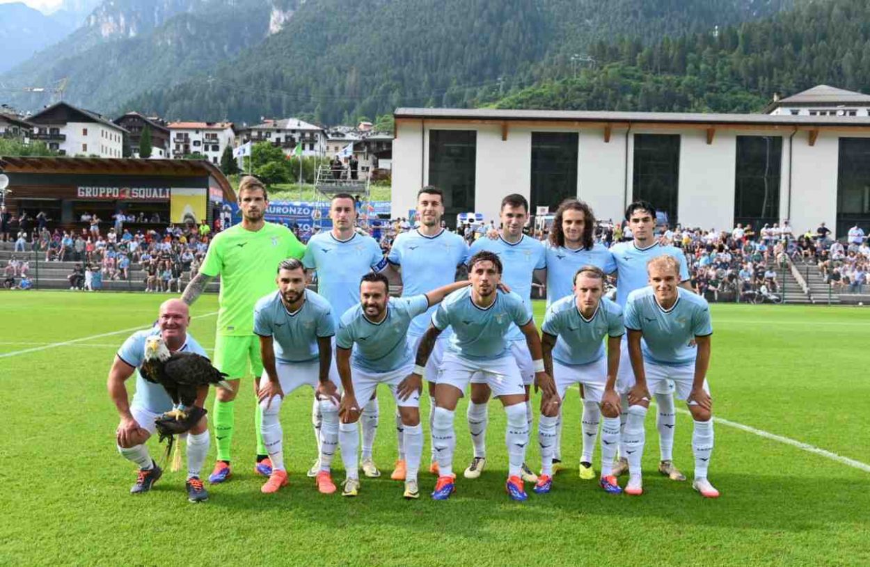 La formazione della Lazio nella prima uscita stagionale