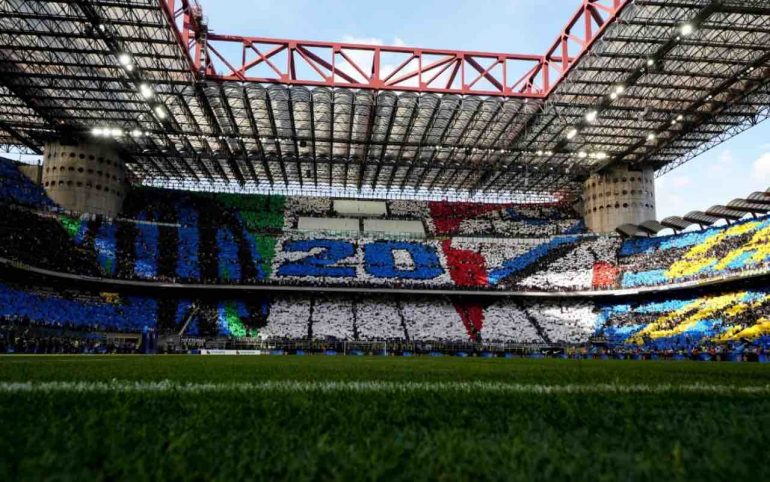 La curva Nord dell'Inter